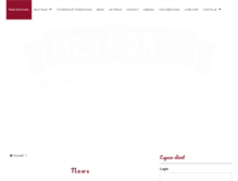 Tablet Screenshot of meteorclay.com